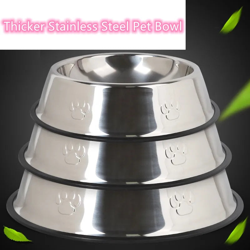 "PawPerfect Stainless Steel Pet Bowl"