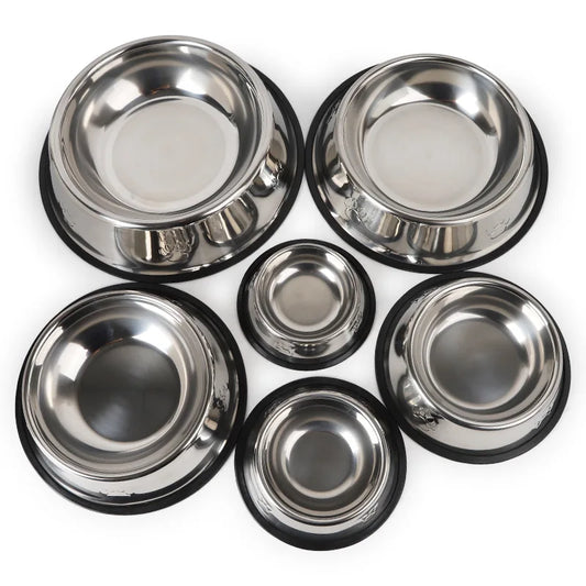 "PawPerfect Stainless Steel Pet Bowl"