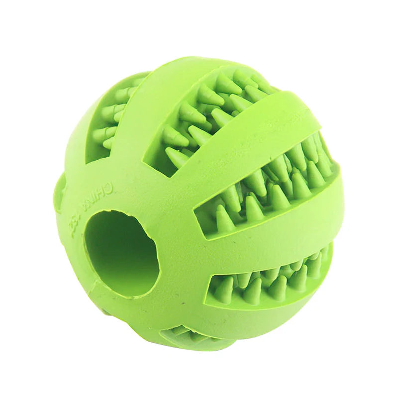 Pet Dog Interactive Toy 7cm Dogs Natural Rubber Ball Leaking Ball Tooth Clean Balls for Dog Cat Chew Toys accesorios para perro