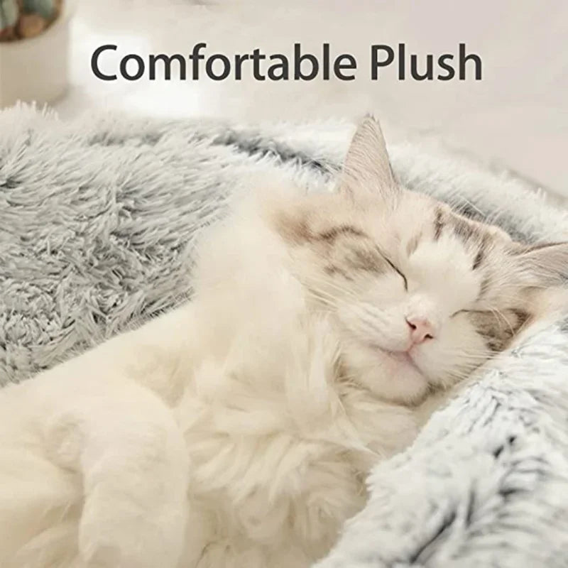 CozyWarm 2-in-1 Winter Plush Cat & Dog Bed