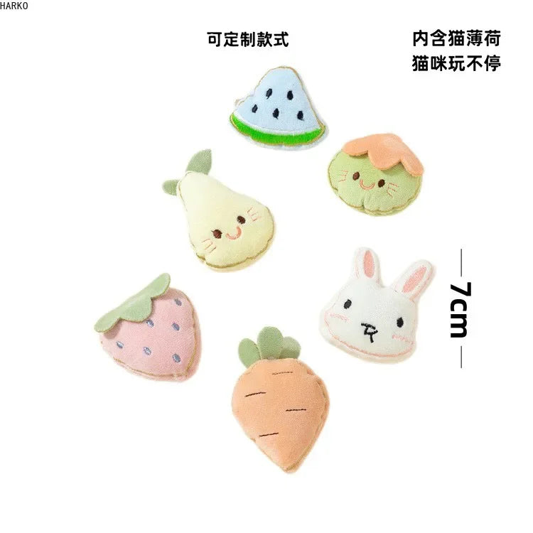 Cats Toy with Catnip Plush Cat Toys for Kitten Teeth Grinding Thumb Pillow Chewing Toy Claws Thumb Bite Pet Accessories