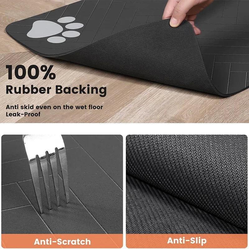 "PawMate Waterproof Feeding Mat"