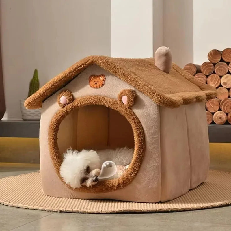 Washable Foldable Pet House & Bed for Small Dogs and Cats