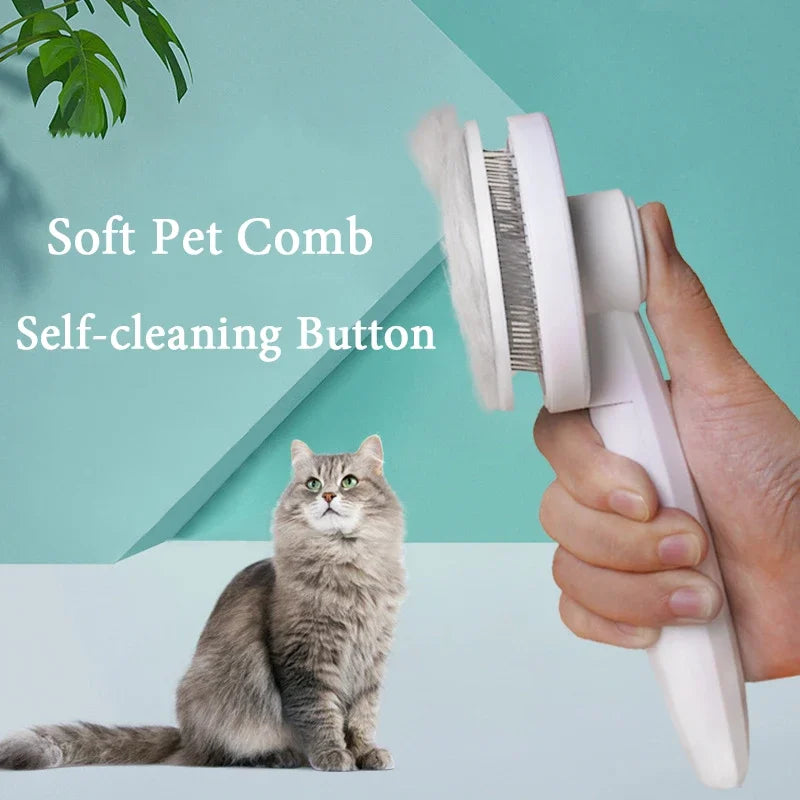 Cat Hair Cleaning Dematting Brush Comb Dog Hair Removal Brush Cat Grooming Tool Dog Hair Shedding Trimmer Needle Comb