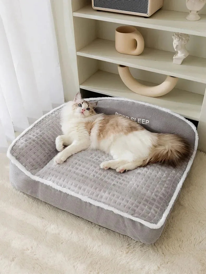 CozyPaws Winter Pet Bed & Blanket for Dogs and Cats