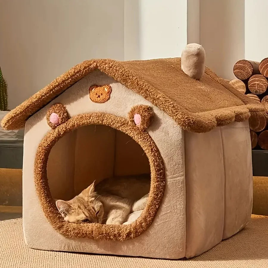 Washable Foldable Pet House & Bed for Small Dogs and Cats