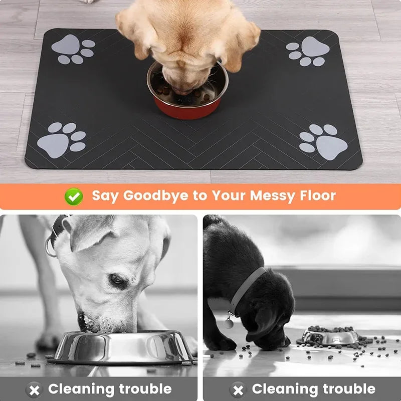 "PawMate Waterproof Feeding Mat"