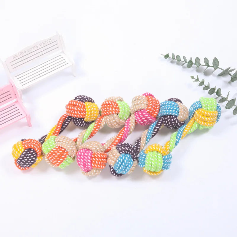 Pet Dog Toys for Large Small Dogs Toy Interactive Cotton Rope Mini Dog Toys Ball for Dogs Accessories Toothbrush Chew Puppy Toy