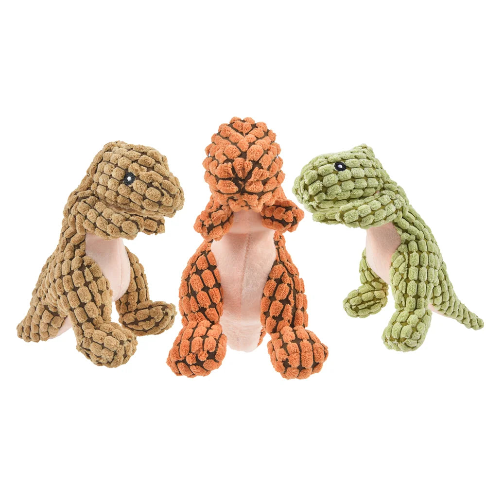 "DinoPals Plush - interactive chew toys for cats and small dogs"