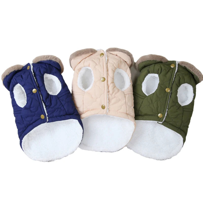 "WarmPaw Pro - Winter Waterproof Jacket for Dogs with Wool for Small Breeds"