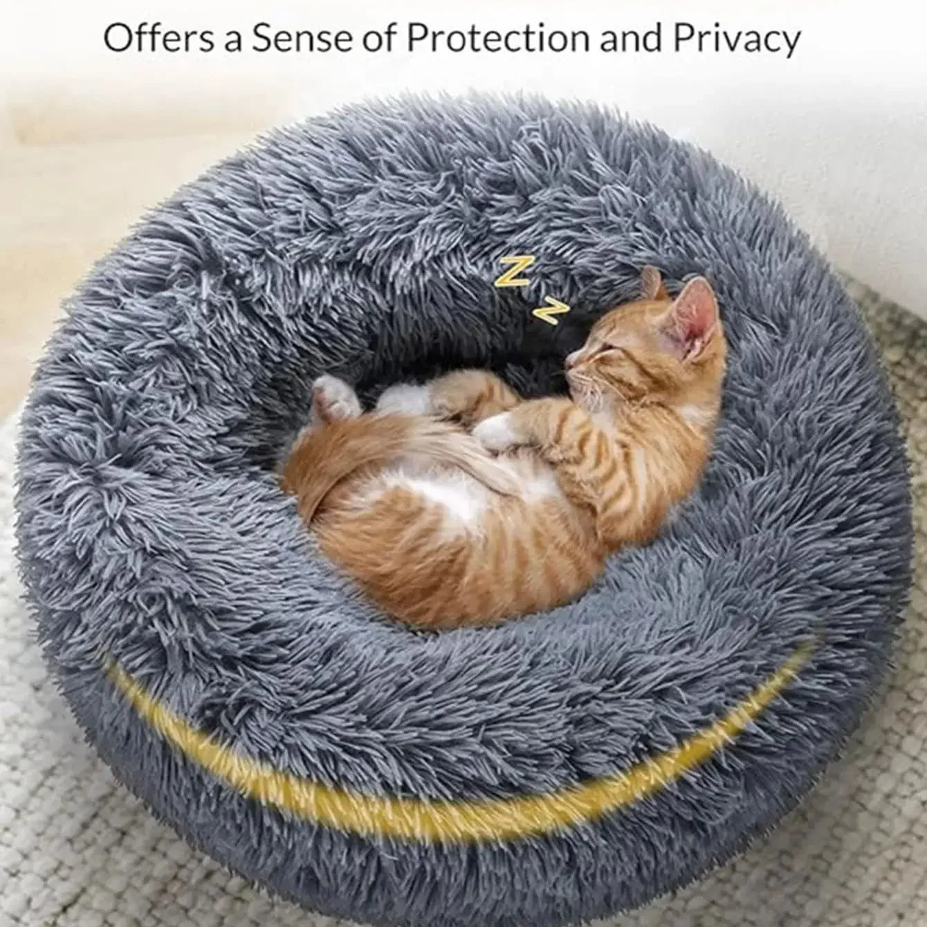 "CozyPaw Plush Pet Bed"